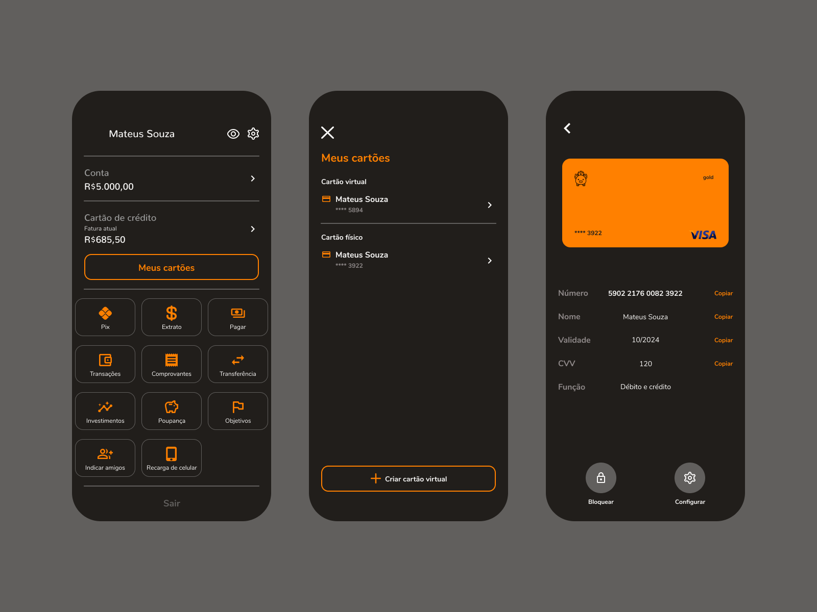 Bank App — Interface para Serviços Financeiros